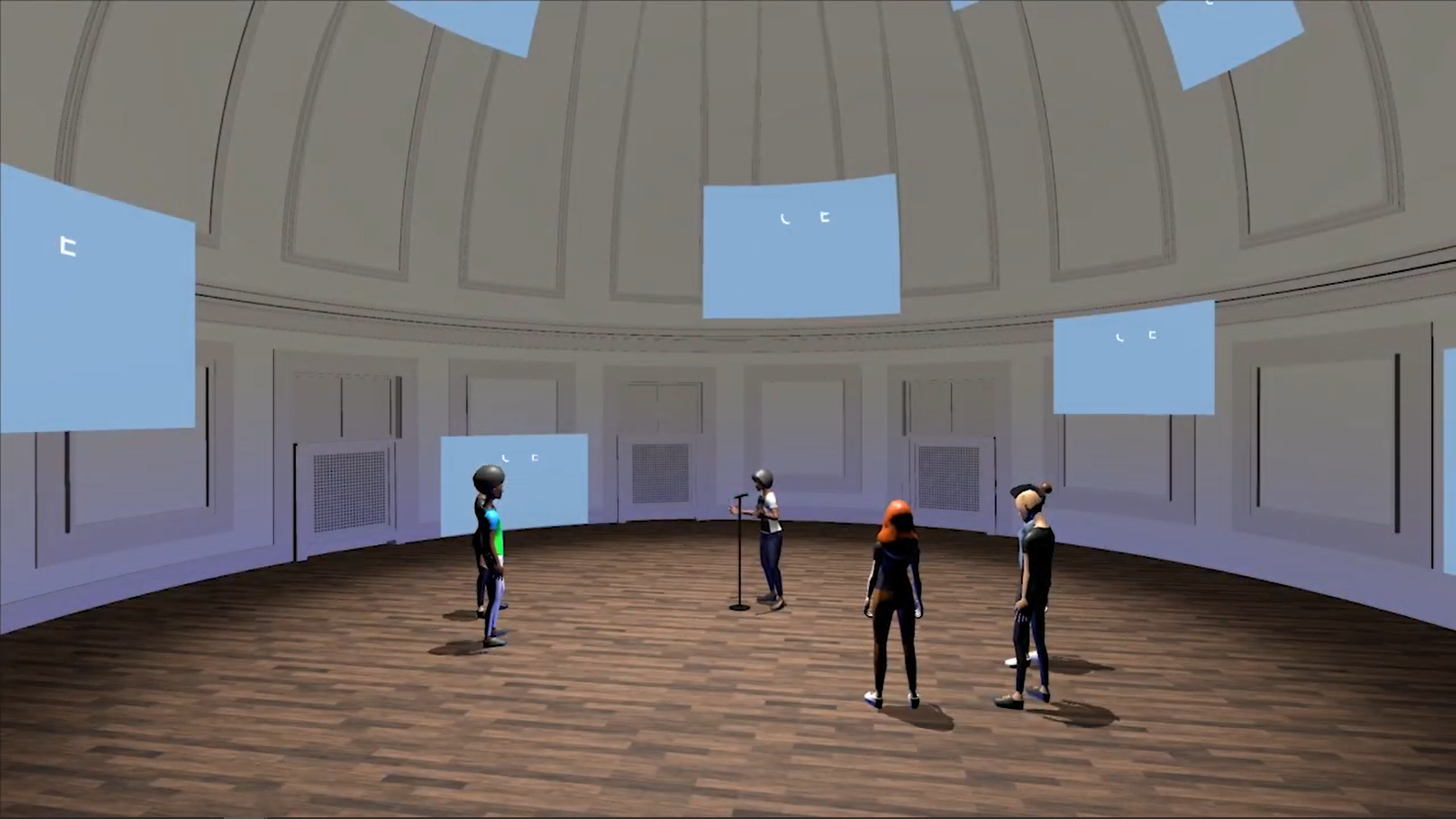 AREAS Screen Capture of a student poetry reading in the Dome Room