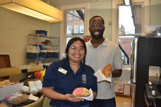 Students smiling